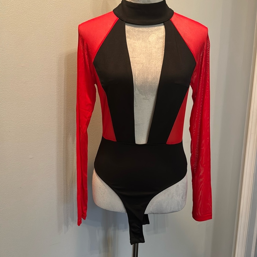Oh yes see thru bodysuit NWT M